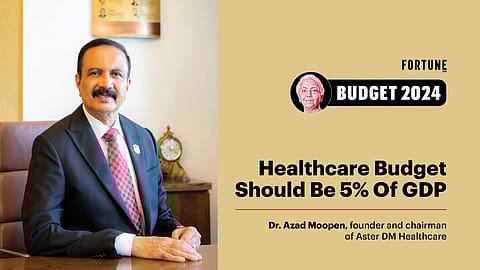 Azad Moopen, the founder and chairman of Aster DM Healthcare