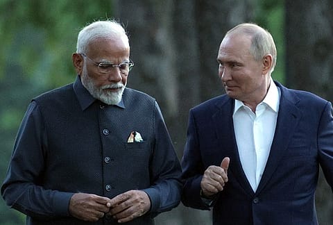 Prime Minister Narendra Modi and Russian President Vladimir Putin
