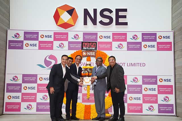 Saraswati Saree Depot shares debut at 25% premium over IPO price