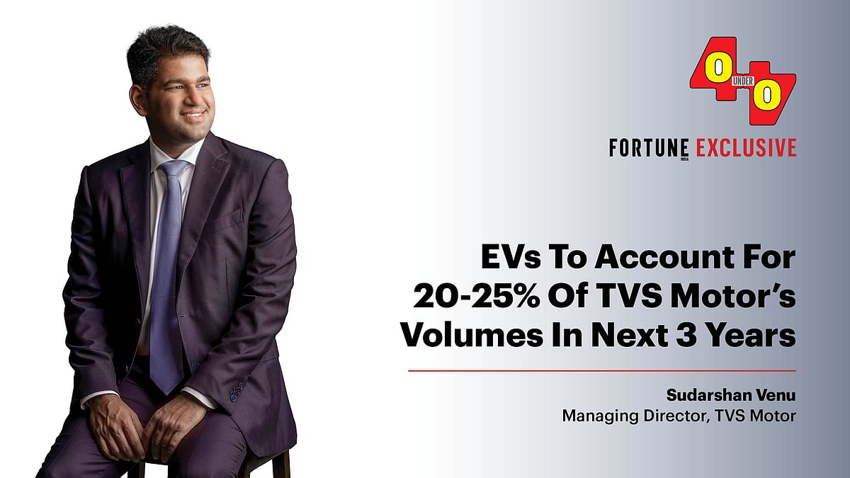 EVs a huge focus: 40u40 2024 Sudarshan Venu