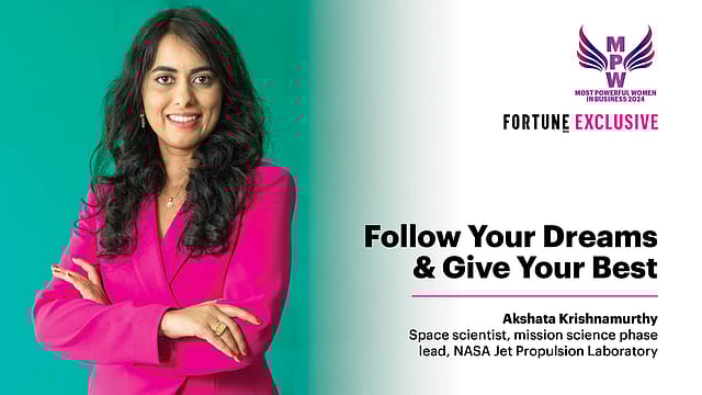 Power lists like Fortune India MPW help shun self-doubt: NASA’s Krishnamurthy