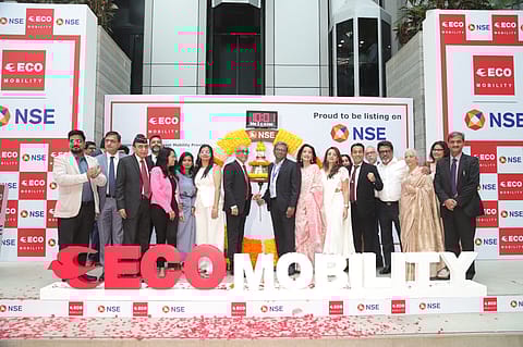 ECOS (India) Mobility & Hospitality shares were listed on BSE and NSE today