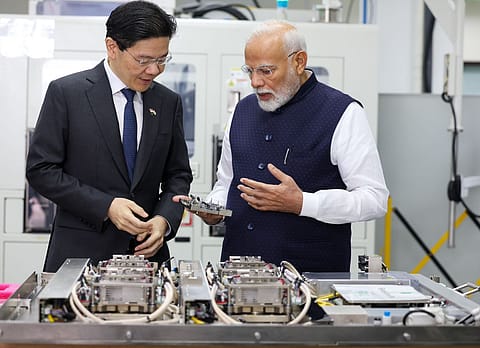 During his two-day visit, Prime Minister Modi also visited Singapore’s AEM Holdings semiconductor facility.