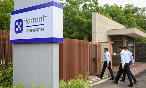 Torrent Pharma shares fall as much as 3.9% to ₹3,084.80 on the BSE