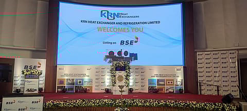 KRN Heat Exchanger and Refrigeration shares made strong debut on the BSE and NSE today 
