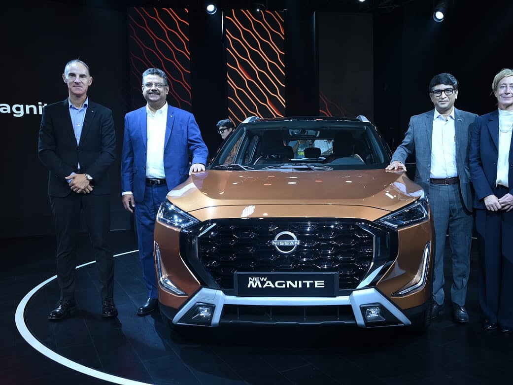 Frank Torres (left), president, Nissan India and Saurabh Vatsa (second from left), managing director, Nissan Motor India.
