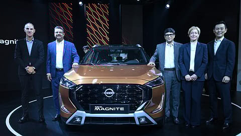 Frank Torres (left), president, Nissan India and Saurabh Vatsa (second from left), managing director, Nissan Motor India.