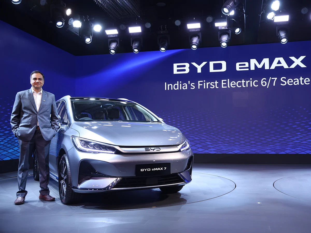 BYD India launches electric multi-purpose vehicle BYD eMAX 7 with prices starting from ₹26.90 lakh (ex-showroom).