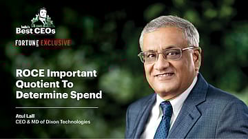 Most important role of CEO is capital allocation: Dixon's Atul Lall