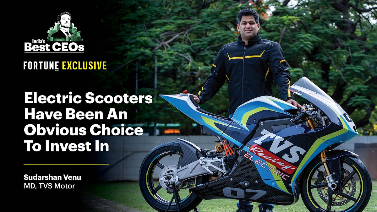 TVS Motor will launch electric motorcycles: Sudarshan Venu