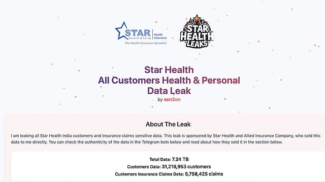 Star Health received $68,000 ransom after data leak Star Health received $68,000 ransom after data leak