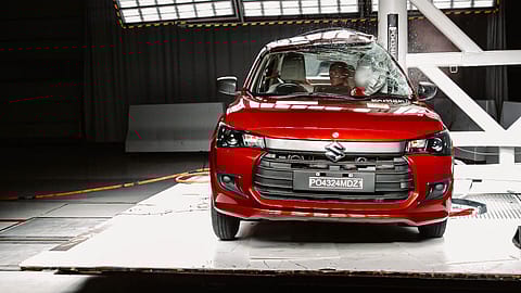 The new Dzire was submitted by Maruti Suzuki to Global NCAP for voluntary testing.