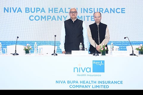 l r mr krishnan ramachandran md ceo and mr vishwanath mahendra cfo at their ipo announcement held in mumbai