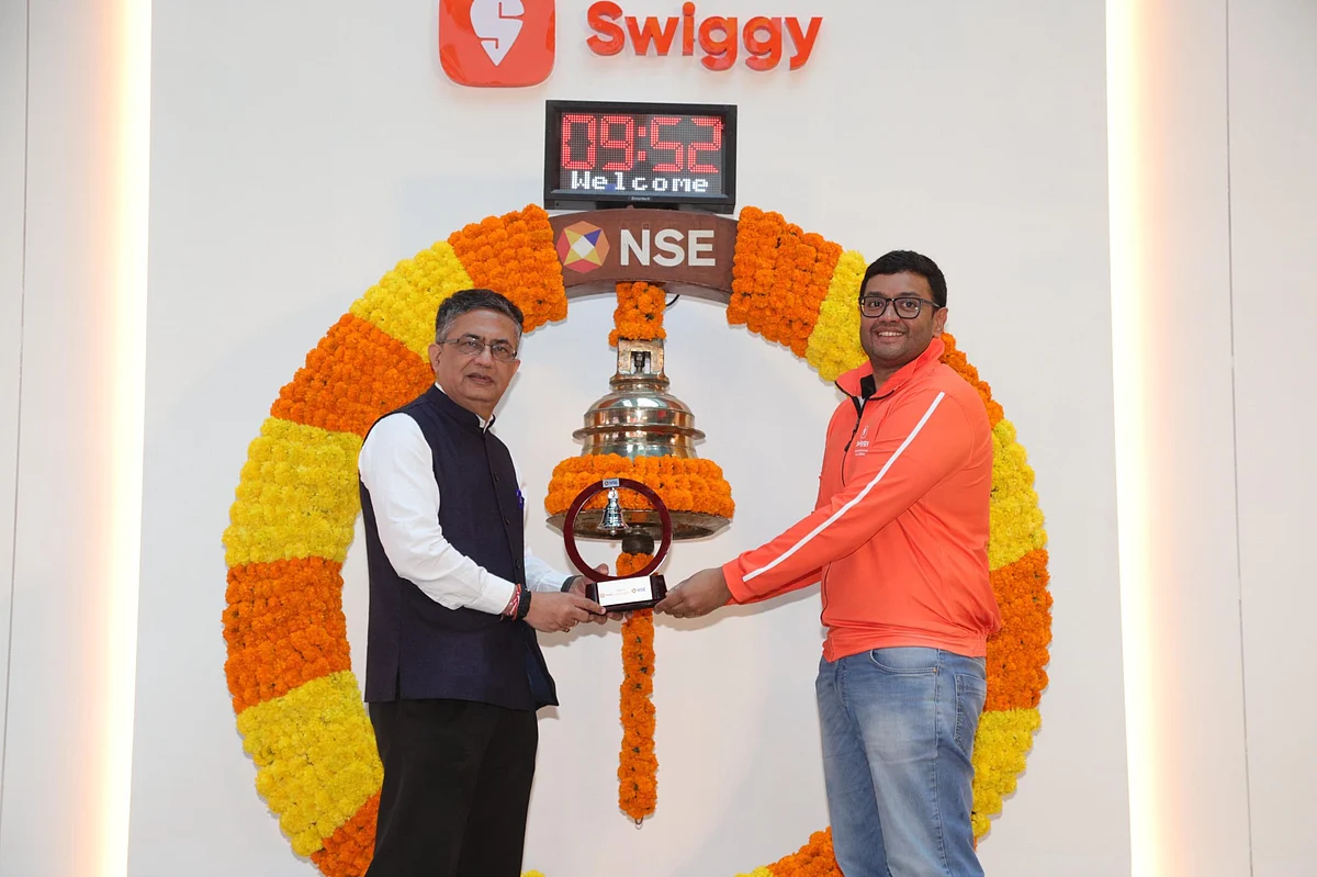 Swiggy shares end 1.2% lower at ₹489.20 on the BSE today 