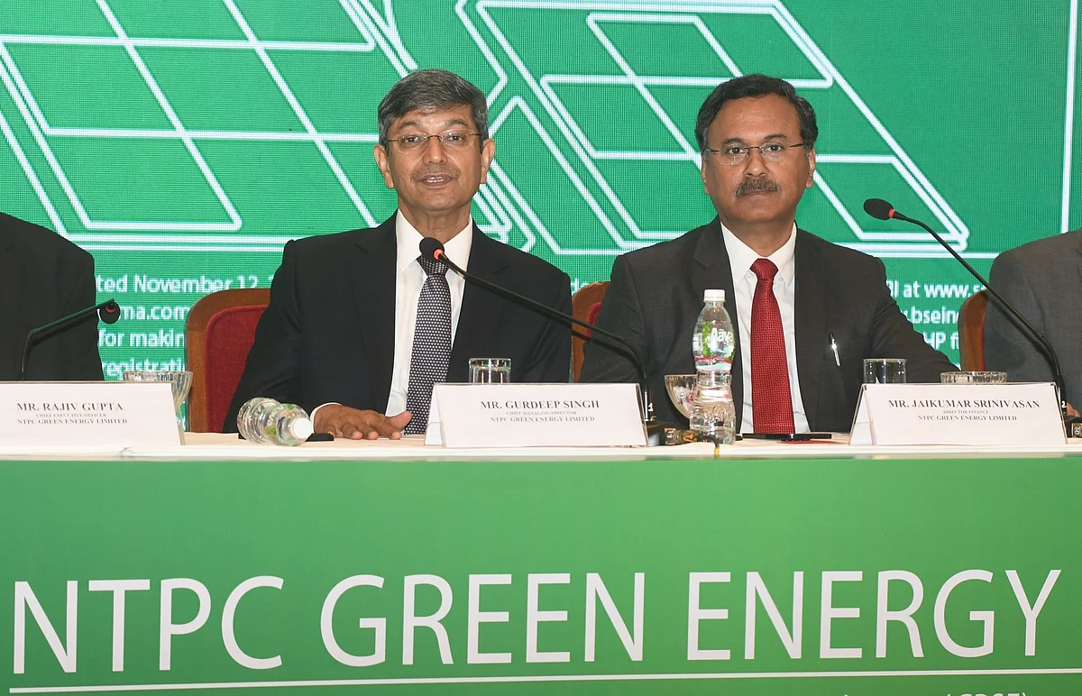 Gurdeep Singh, Chairman & MD, NTPC & NTPC Green Energy and ⁠Jaikumar Srinivasan, Director Finance, NTPC Ltd & NTPC Green Energy 