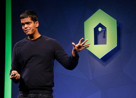 Sriram Krishnan at Facebook's F8 developers California conference in 2014.