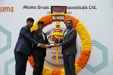 Akums Drugs and Pharmaceuticals shares made debut on the BSE and NSE on August 6
