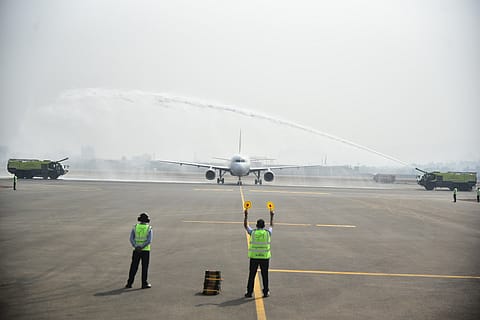 Currently, a 3.70-kilometre runway is ready, and the second runway is under construction.