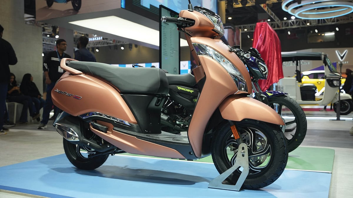 TVS Jupiter: TVS showcases world's first CNG scooter at Bharat Mobility; see first look here