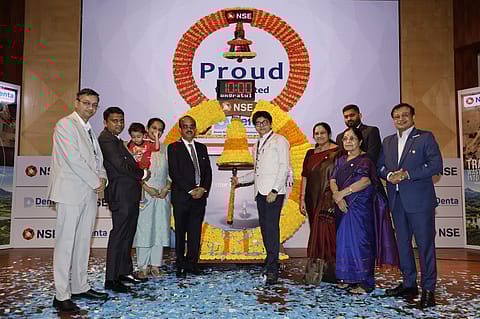 Denta Water and Infra Solutions got listed on the BSE and NSE today