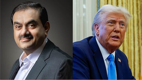 Adani Group Chairman Gautam Adani and US President Donald Trump