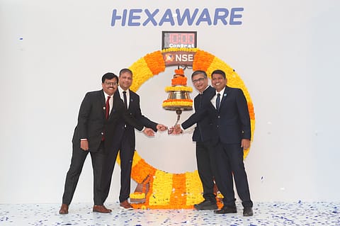 Hexaware Technologies IPO got listed on the BSE and NSE Feb 19