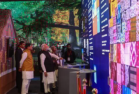 Prime Minister Narendra Modi at Madhya Pradesh summit