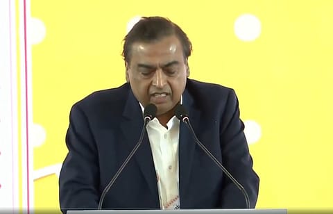 Mukesh Ambani said Reliance would establish an AI-ready data centre in Assam to enhance digital connectivity and support AI-assisted education, healthcare, and agriculture.