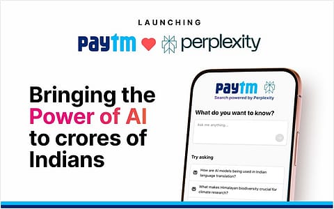 The collaboration aims to integrate real-time, AI-driven search capabilities into the Paytm app.