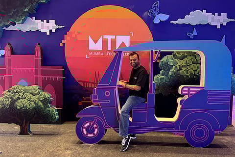 Harsh Jain, Co-founder, Dream11 at Mumbai Tech Week 2025. Mumbai, home to 39 Nifty 100 companies, contributes 4% to India’s GDP.