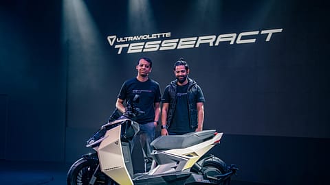 Niraj Rajmohan, CTO and co-founder of Ultraviolette (left) with
Narayan Subramaniam, CEO & co-founder of Ultraviolette.