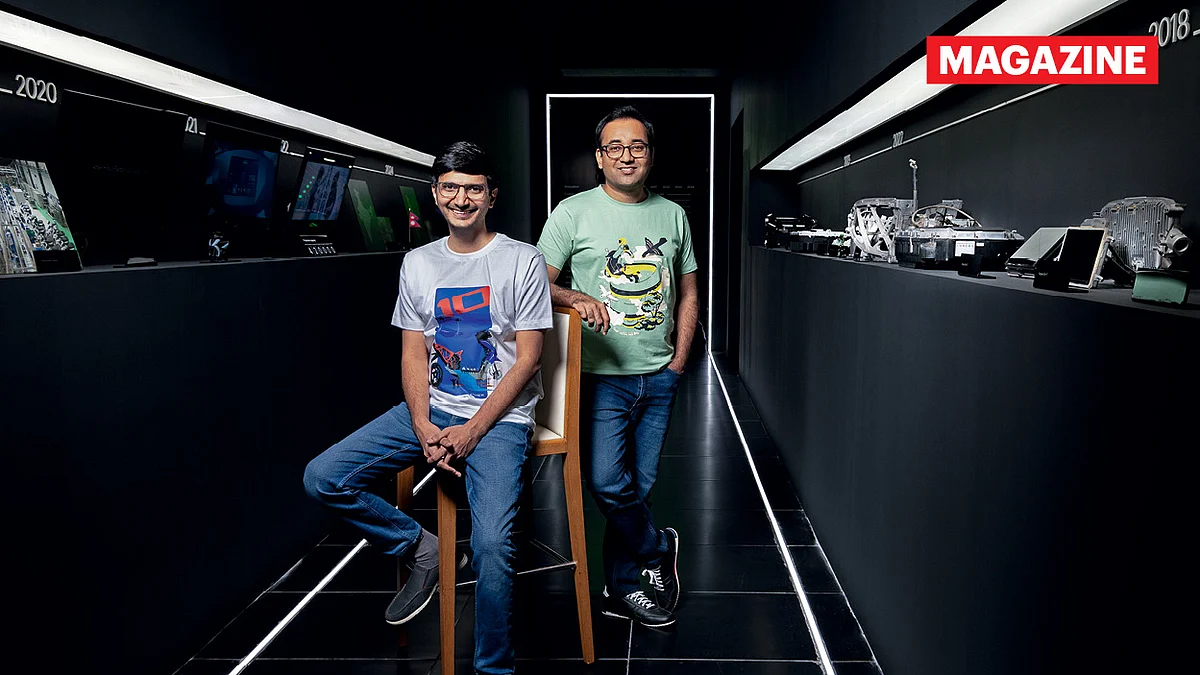 Swapnil Jain (left) and Tarun Mehta, Co-founders, Ather Energy