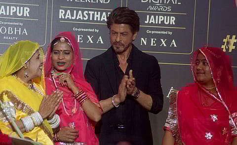 Shahrukh Khan at a promotional event for IIFA Awards.