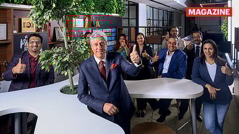 Sanjay Sethi (foreground), MD & CEO, Chalet Hotels, with his colleagues; HR Special, Chalet Hotels, #4