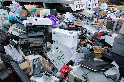 E-waste in India is primarily generated through two channels, with households accounting for 70% of the annual total e-waste