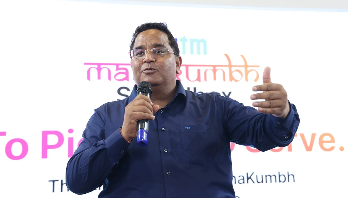 Paytm CEO Vijay Shekhar Sharma speaking at Startup Mahakumbh 2025