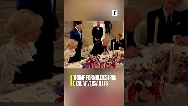 Trump Formalizes Iran Deal at Versailles