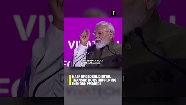 Half of global digital transactions happening in India: PM Modi