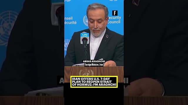 Iran offers U.S. 7-day plan to reopen Strait of Hormuz: FM Araghchi
