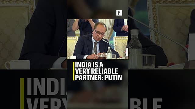 India is a very reliable partner: Putin