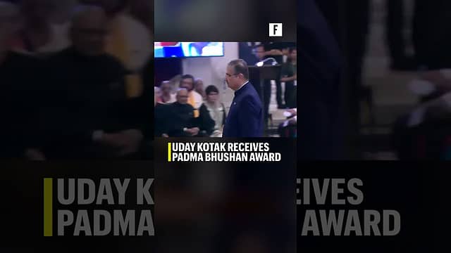 Uday Kotak receives Padma Bhushan award