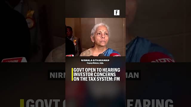 Govt open to hearing investor concerns on the tax system: FM