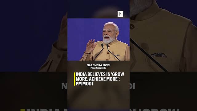 India believes in 'grow more, achieve more': PM Modi