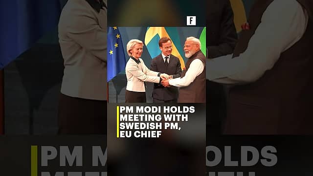 PM Modi holds meeting with Swedish PM, EU Chief