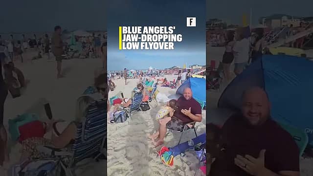 Blue Angels' Jaw-Dropping Low Flyover