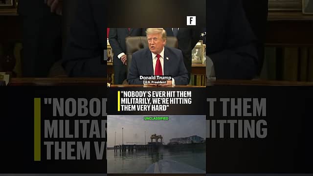 Nobody's ever hit them militarily, we're hitting them very hard: Trump