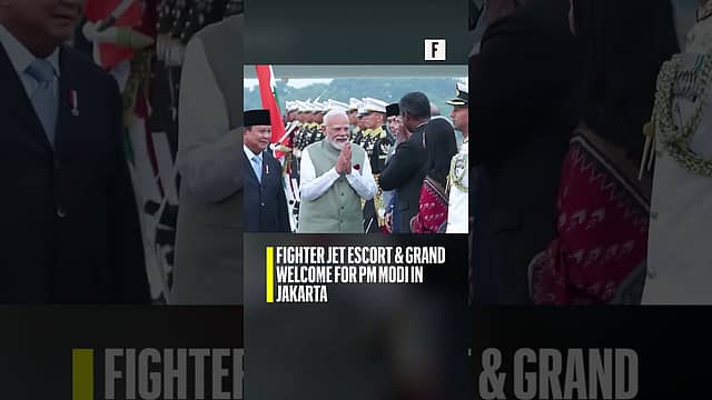 Fighter jet escort & grand welcome for PM Modi in Jakarta
