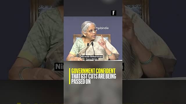 Government confident that GST cuts are being passed on | Finance Minister Nirmala Sitharaman