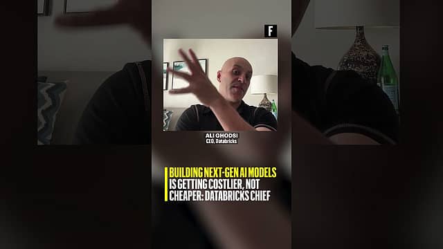 Building next-gen AI models is getting costlier, not cheaper: Ali Ghodsi, CEO of Databricks