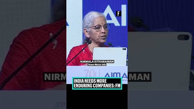 India Needs More Enduring Companies: FM